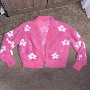 Super soft Pink Floral Cardigan